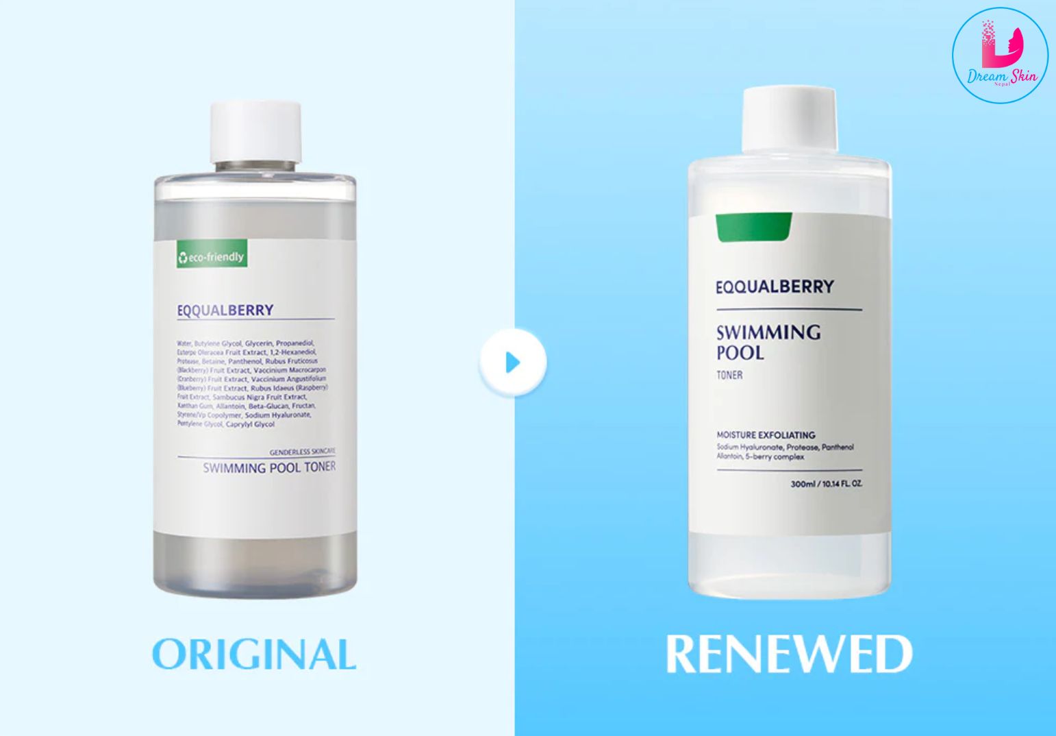 Eqqualberry Swimming Pool Daily Facial Toner [300ml]